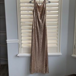 Rose Gold Cocktail/Bridesmaid Dress size small